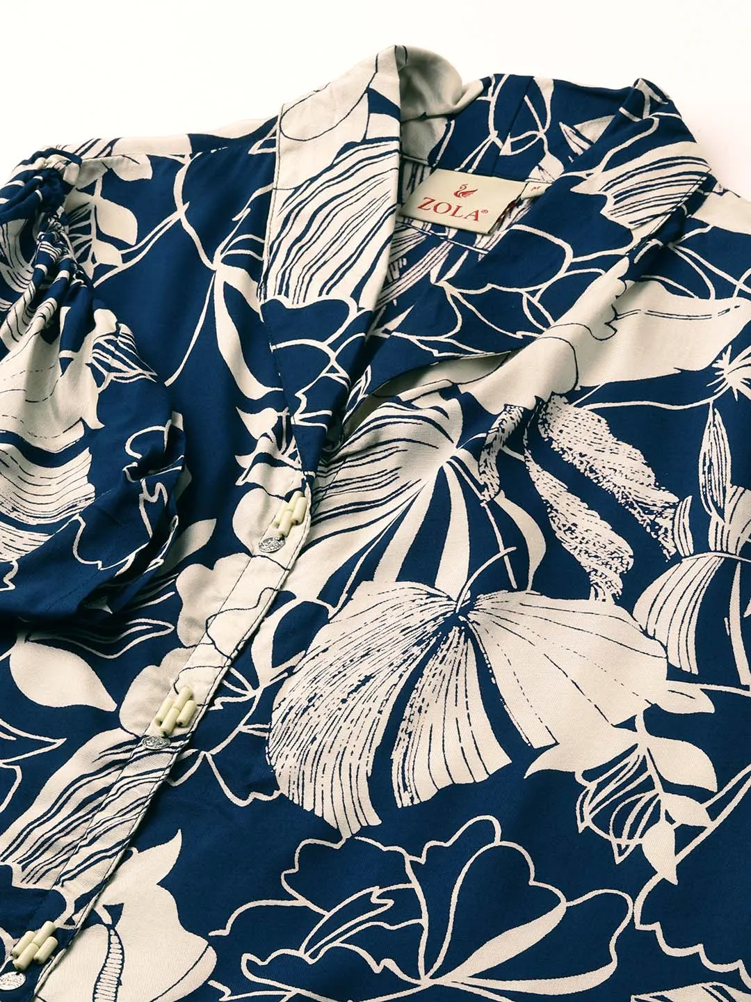 Buy Blue Comfort Fit Muslin Kurta for Women Online - Zola