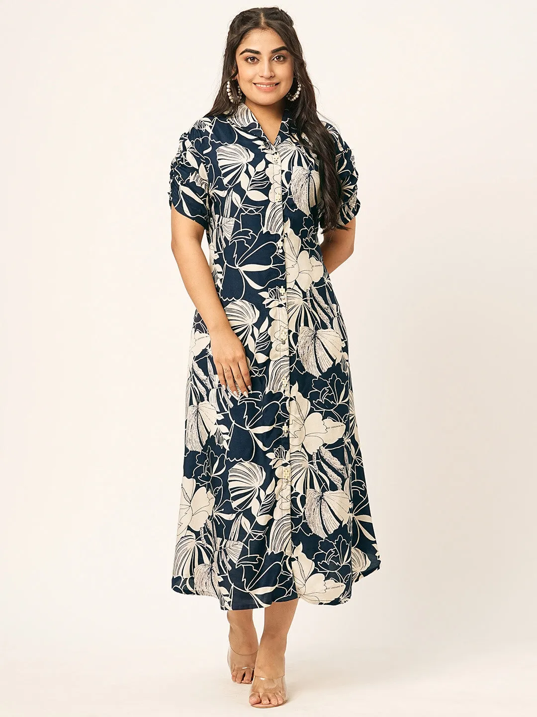 Buy Blue Comfort Fit Muslin Kurta for Women Online - Zola
