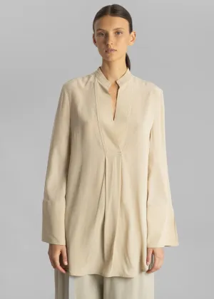 By Malene Birger Flaiy Silk Blouse - Nature