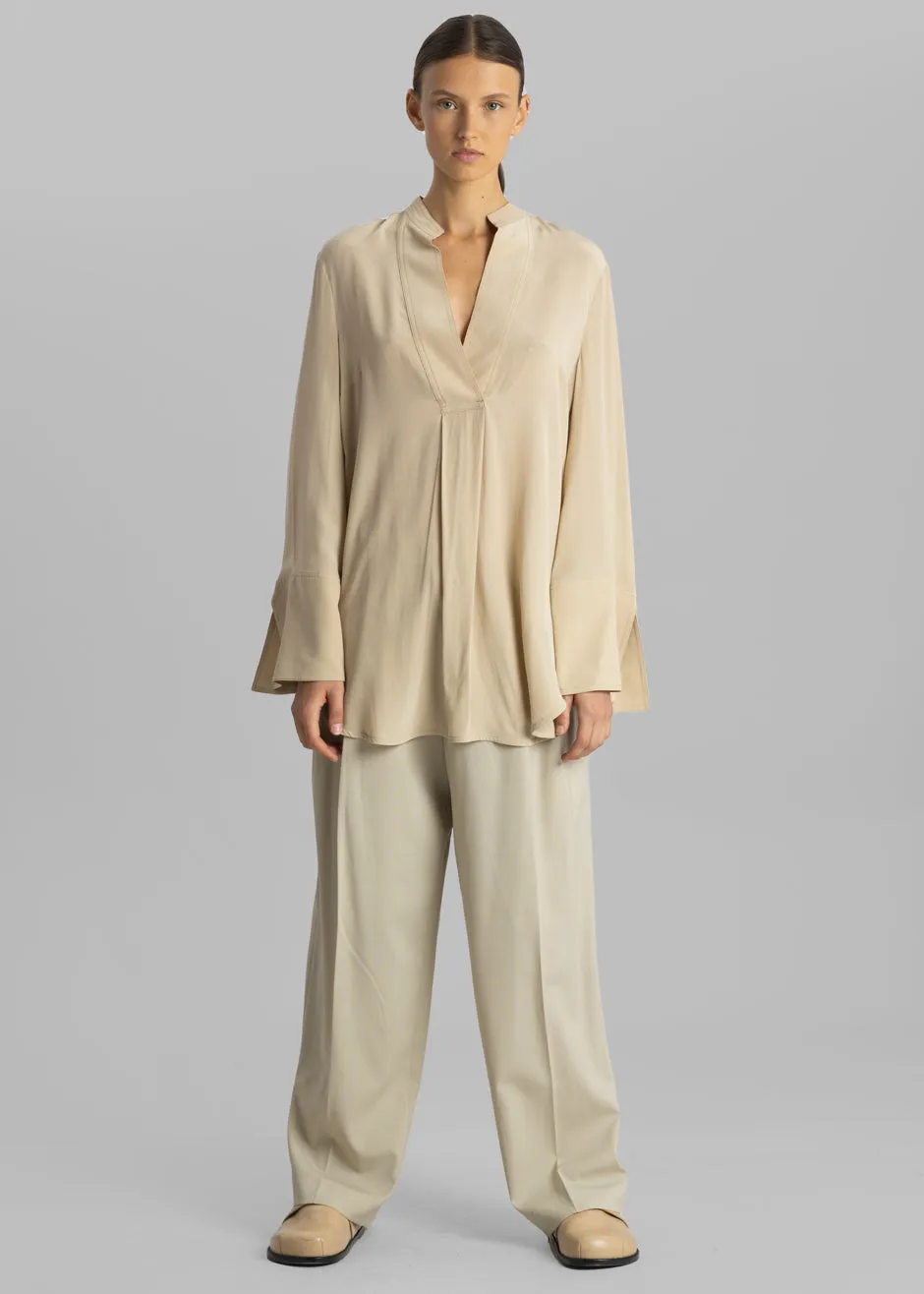 By Malene Birger Flaiy Silk Blouse - Nature