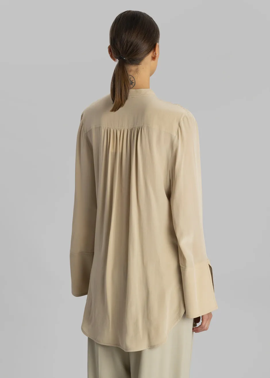 By Malene Birger Flaiy Silk Blouse - Nature