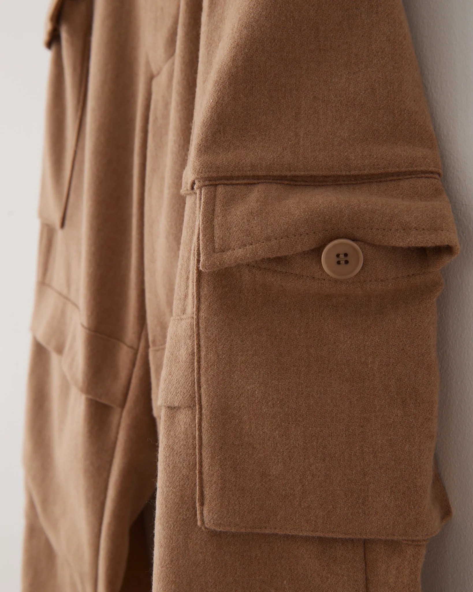 Cargo Pants, Wool / Nylon Beige