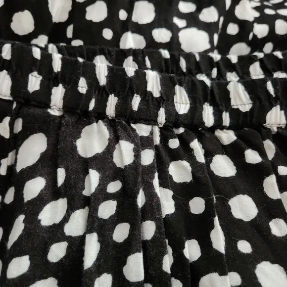 Cathy Daniels Woman Black and White Polka Dot Pull On Skirt 1X