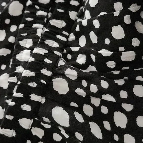 Cathy Daniels Woman Black and White Polka Dot Pull On Skirt 1X