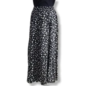 Cathy Daniels Woman Black and White Polka Dot Pull On Skirt 1X