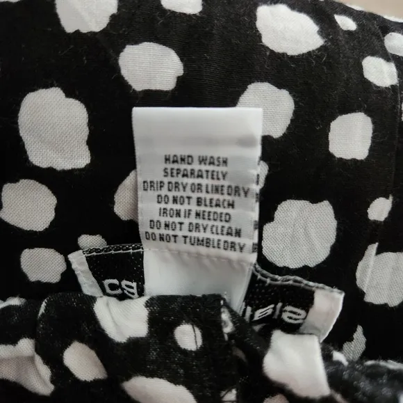 Cathy Daniels Woman Black and White Polka Dot Pull On Skirt 1X