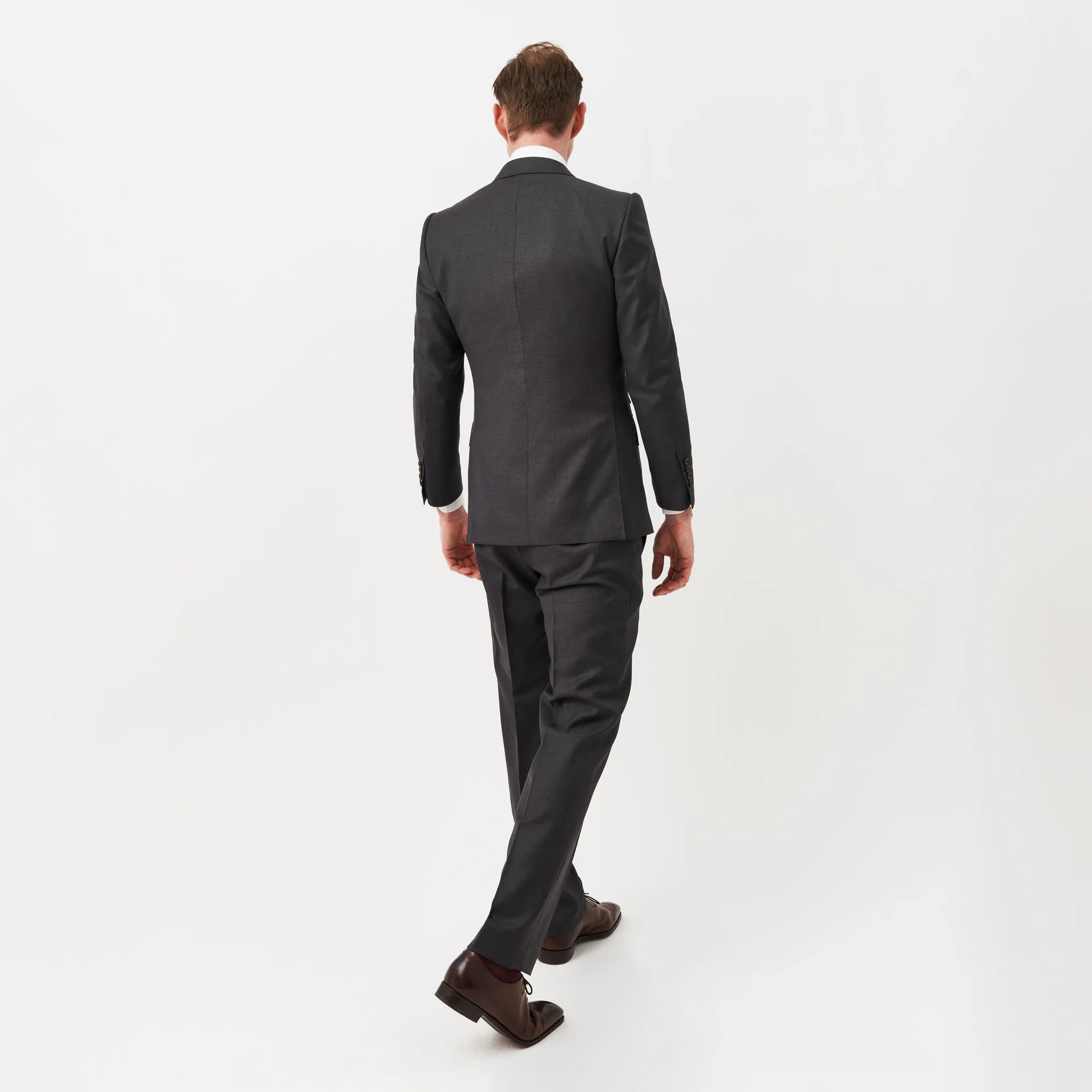 Charcoal Double-Breasted Suit