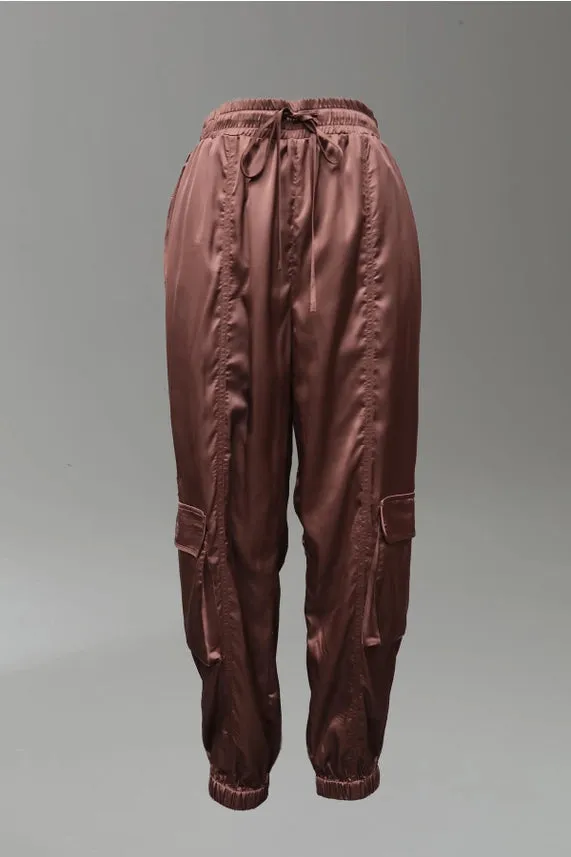 Charmeuse Satin Cargo Pant by Paparazzi