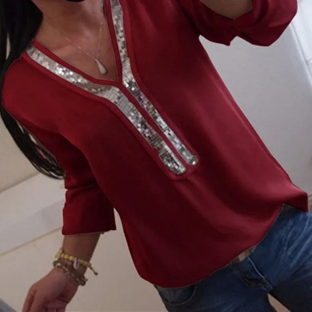 Chiffon Spring Summer Office Lady Blouses