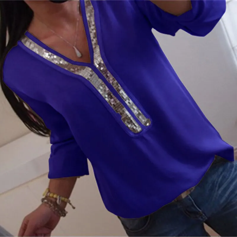 Chiffon Spring Summer Office Lady Blouses