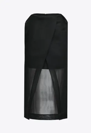 Cindy Midi Skirt with Front Slit