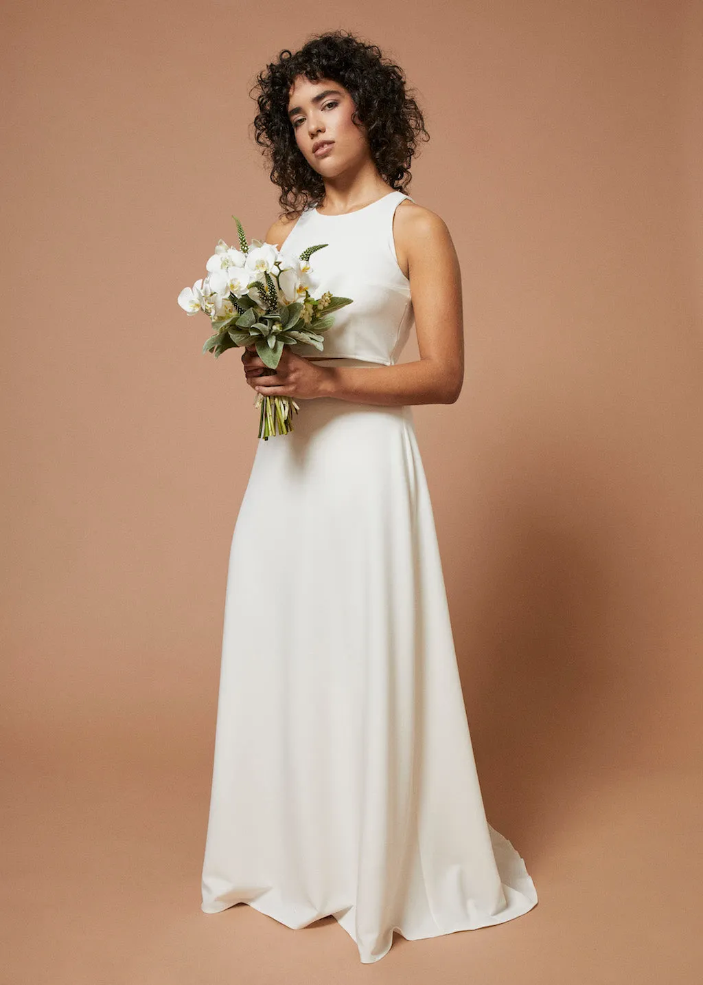 Clearwater | Flared Skirt with Train