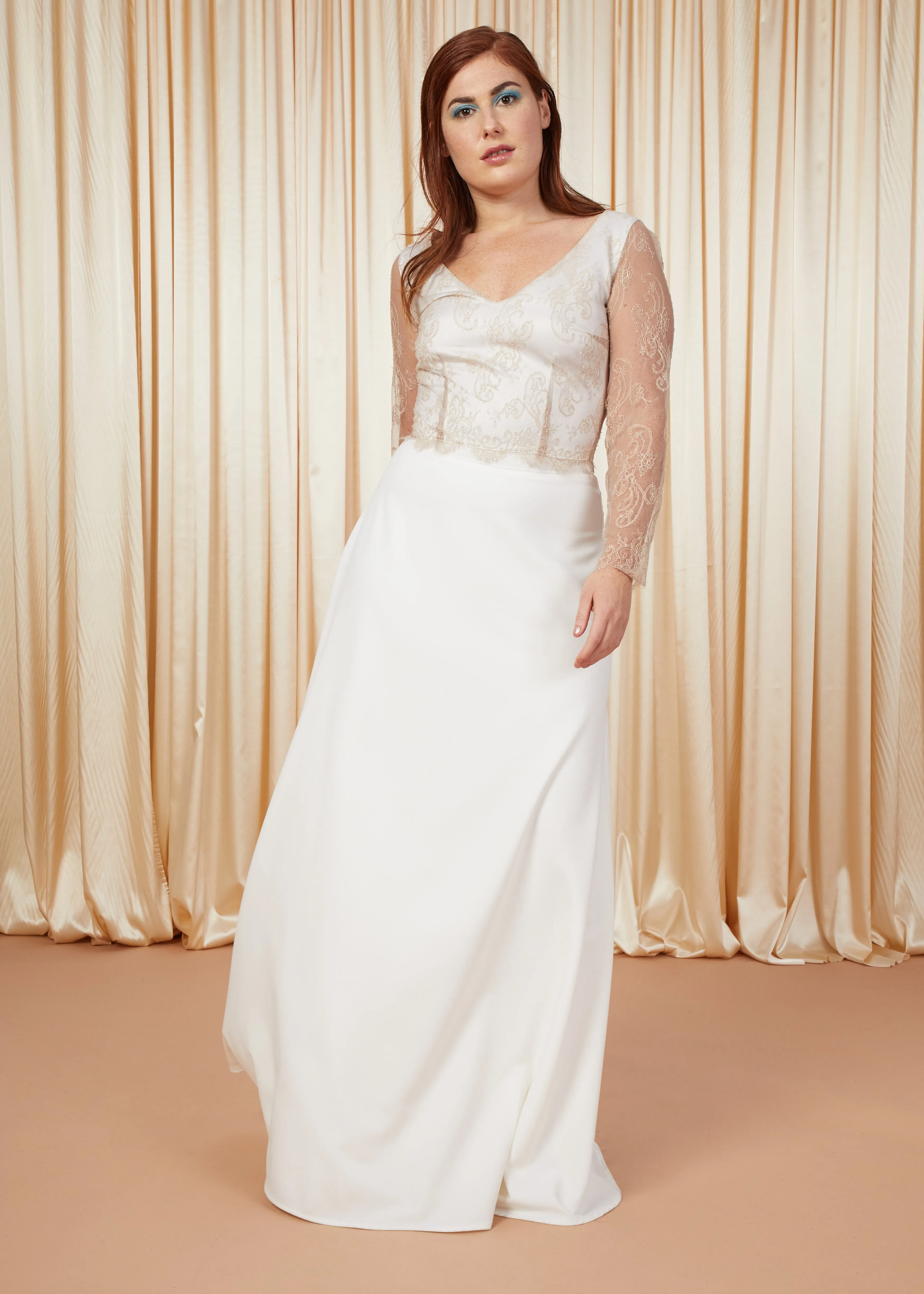 Clearwater | Flared Skirt with Train