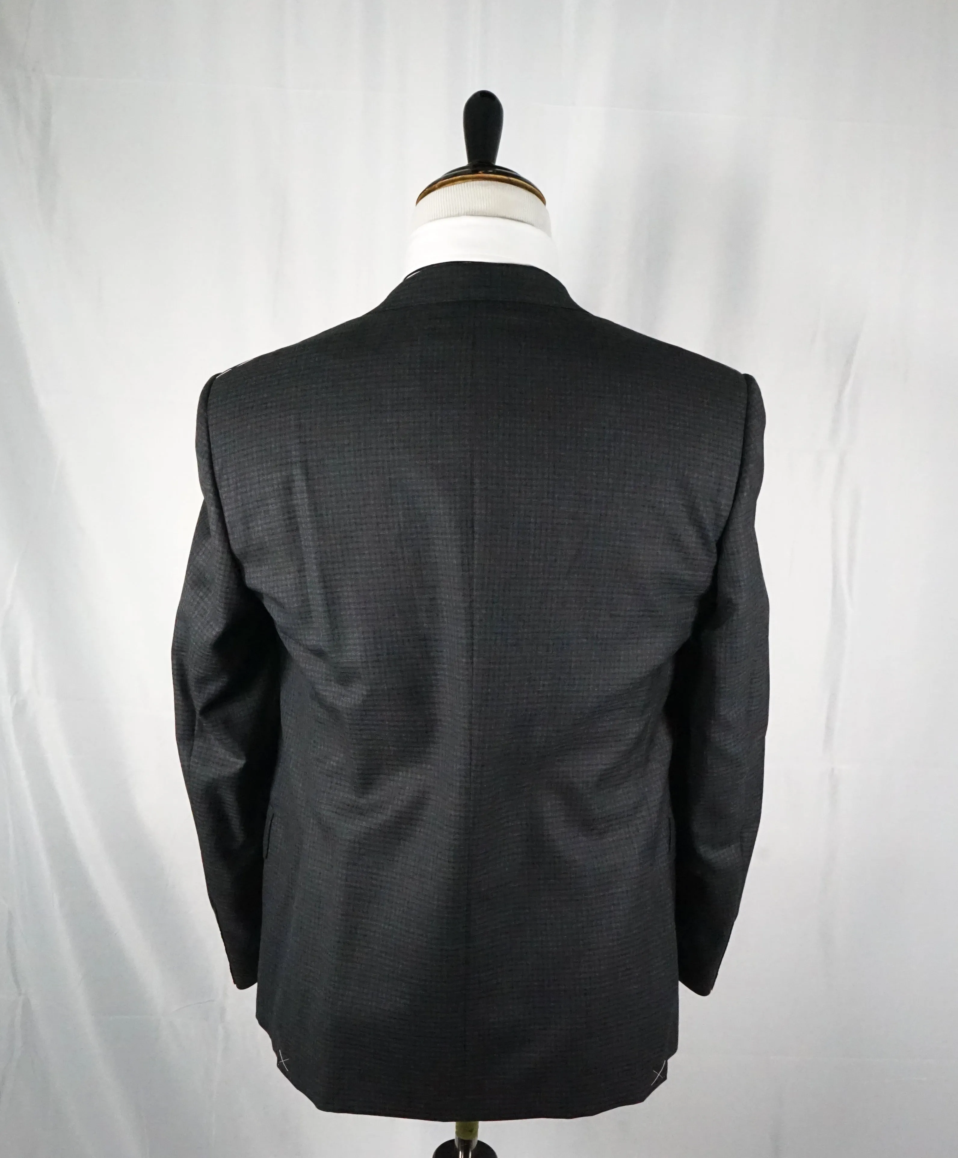 CORNELIANI - Gray Micro Check Super Fine Wool 17,75 Microns - 40R