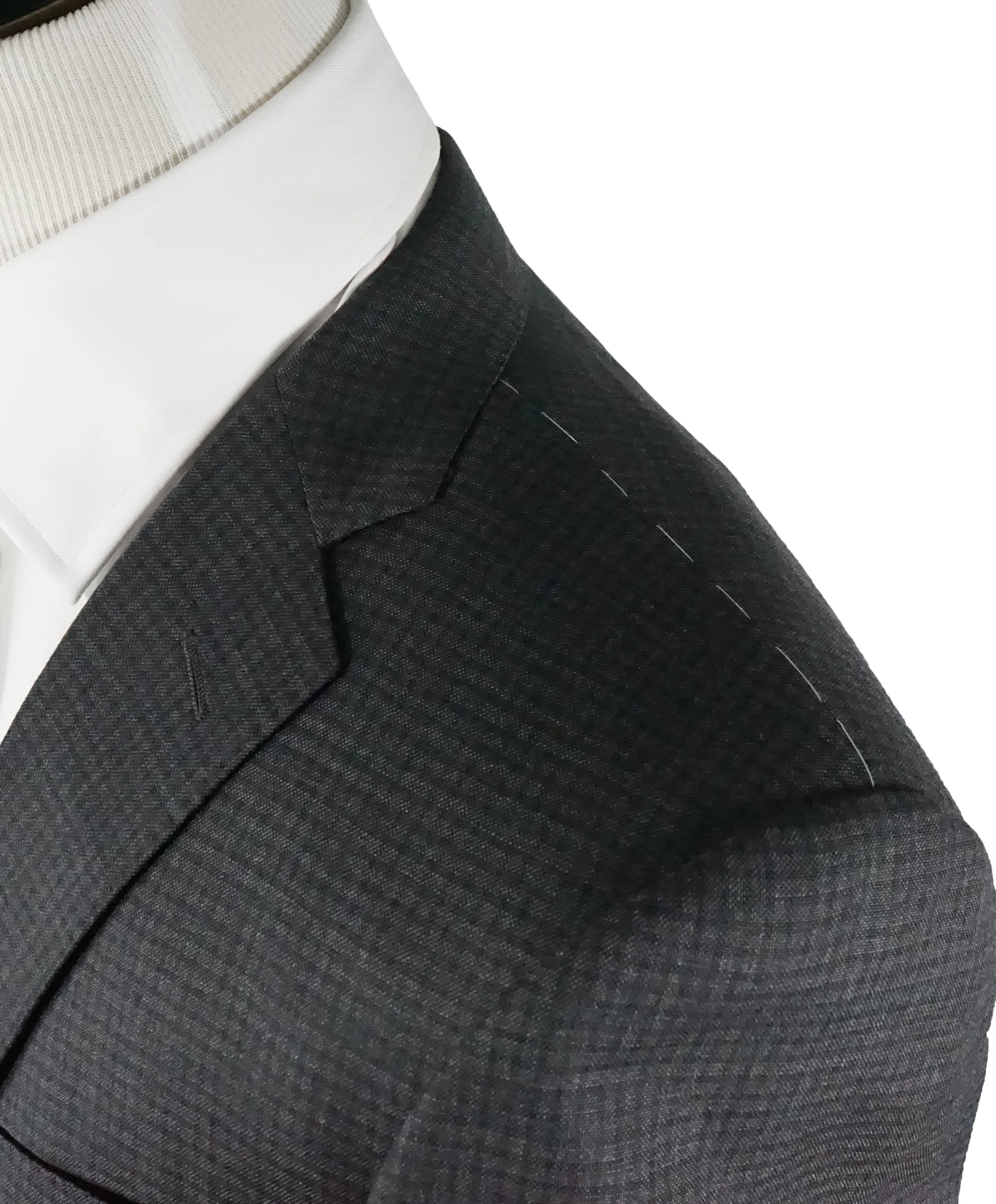 CORNELIANI - Gray Micro Check Super Fine Wool 17,75 Microns - 40R