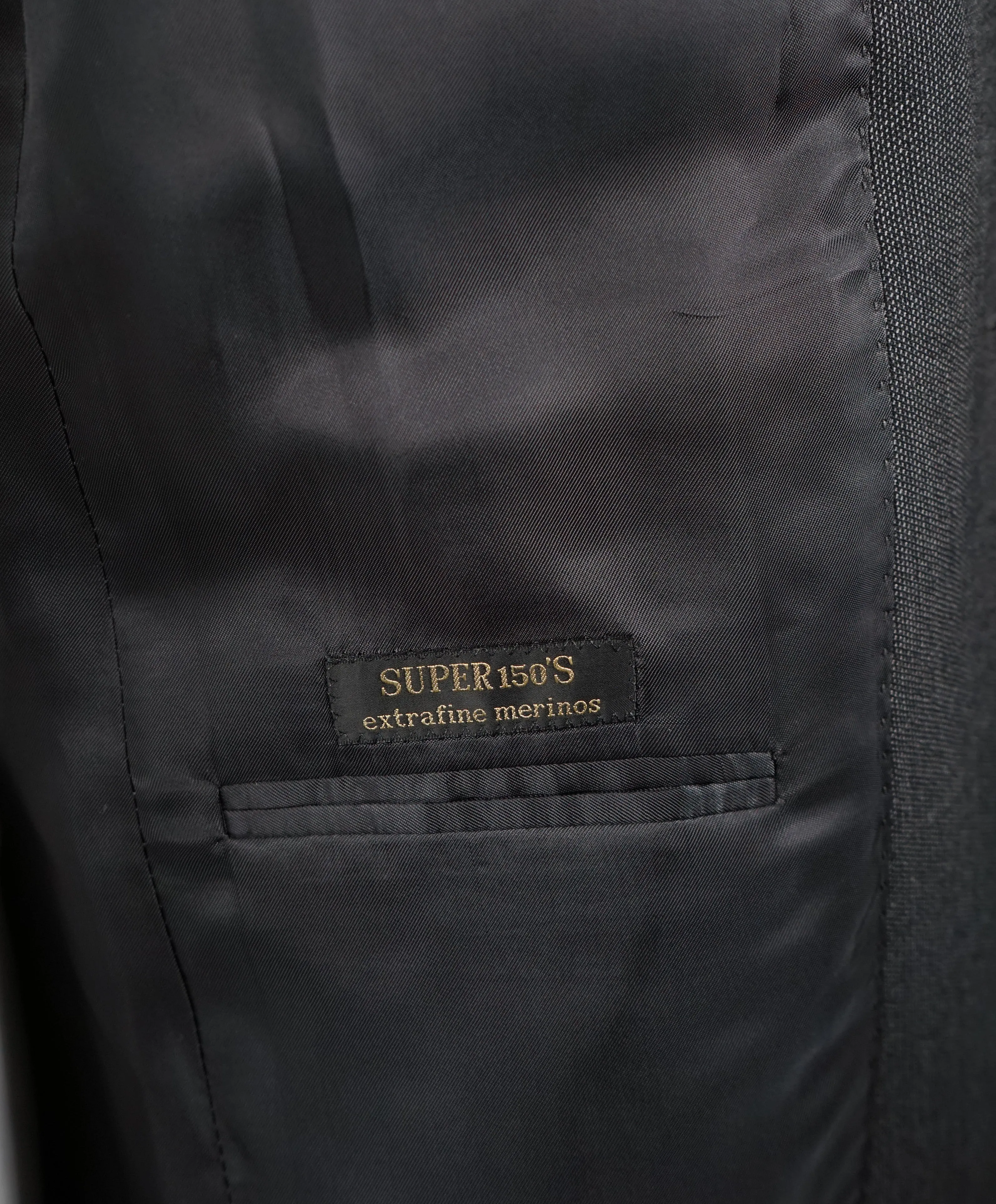 CORNELIANI - Super 150’s Textured Gray Birdseye Suit “Extrafine Merinos” - 38R