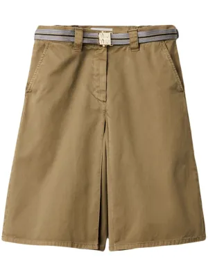 Cotton midi skirt
