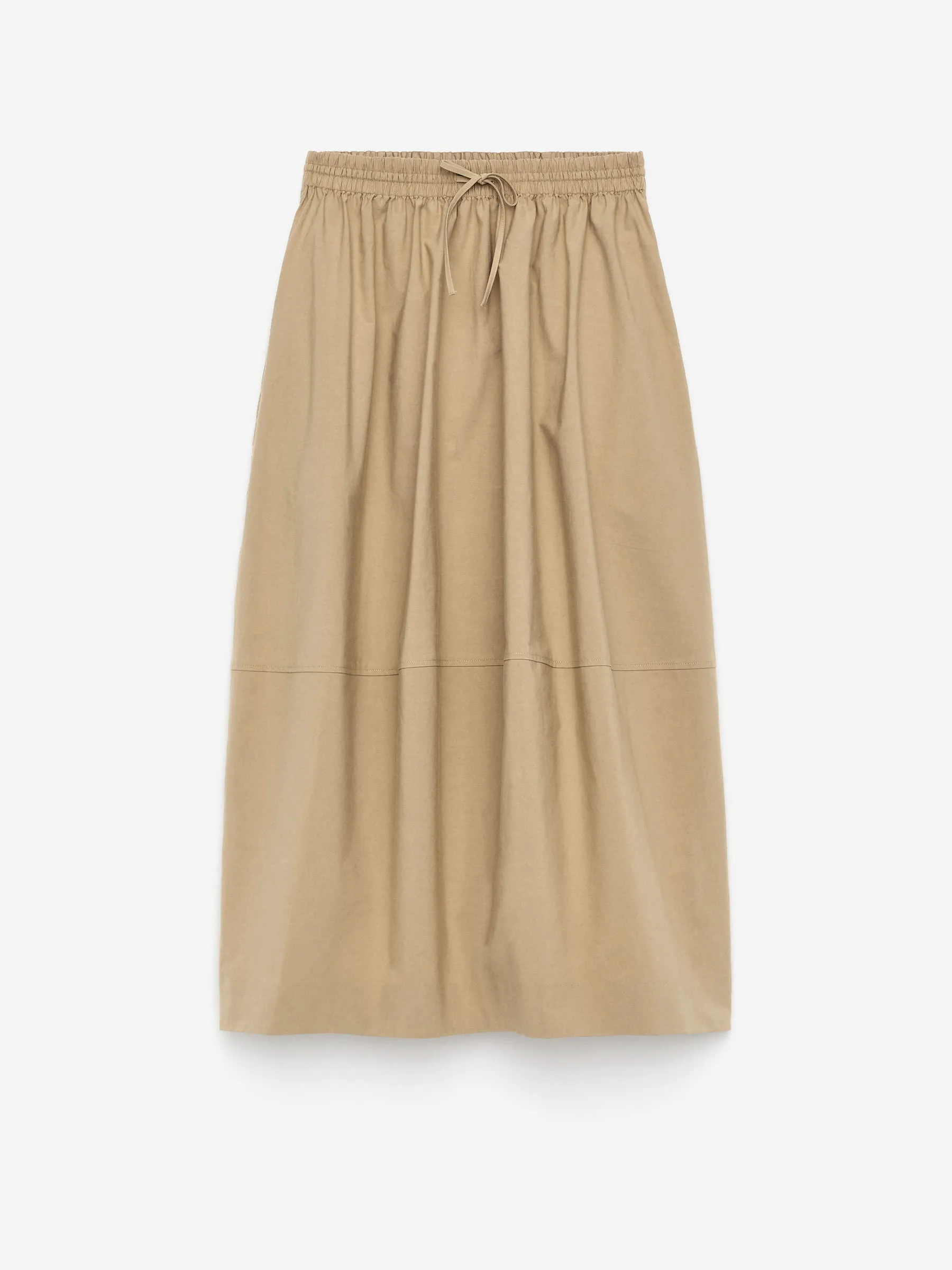 Cotton Midi Skirt