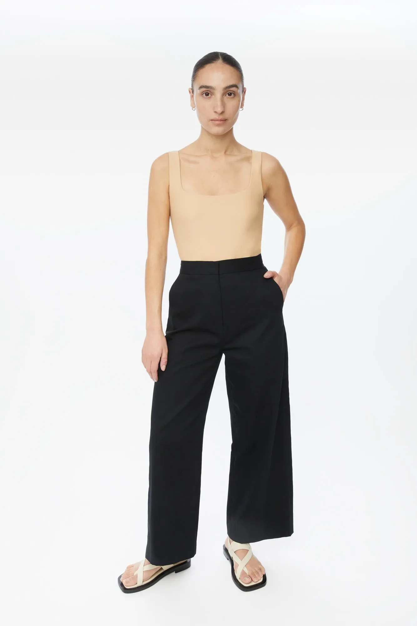 Cotton Twill Suit Pants