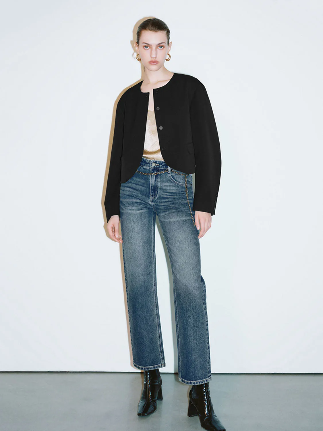 Cropped Loose Jackets