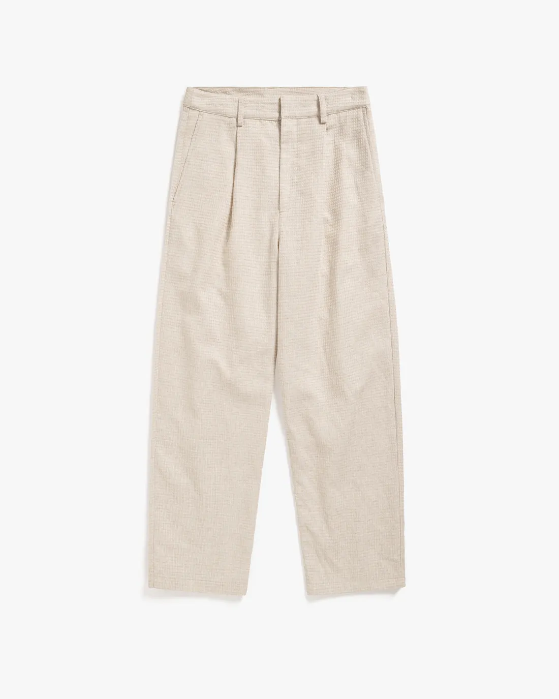 Cropped Pantalone Waffle Sand
