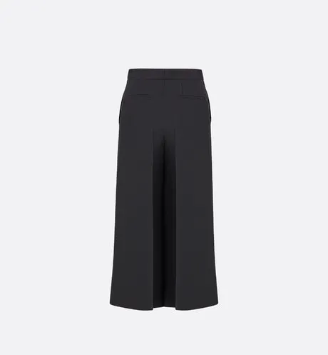 Cropped Pants • Black Wool and Silk