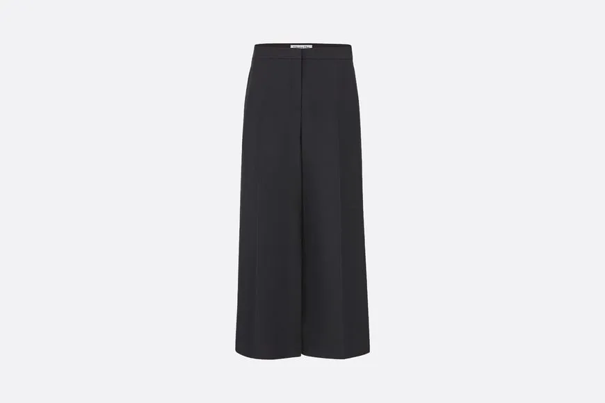 Cropped Pants • Black Wool and Silk