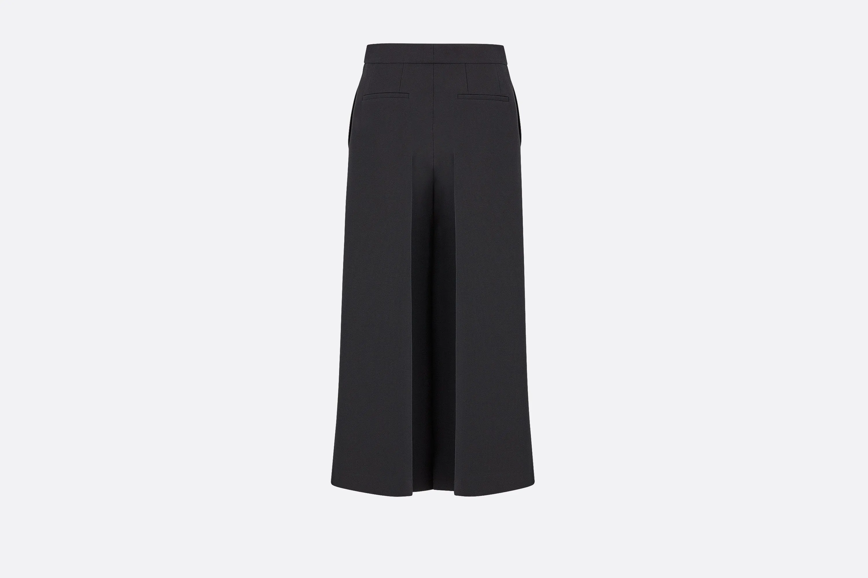 Cropped Pants • Black Wool and Silk