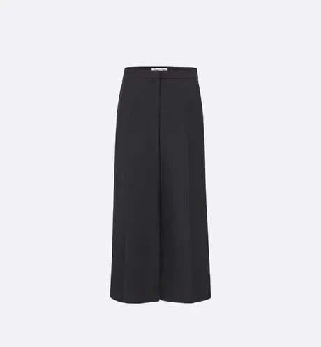 Cropped Pants • Black Wool and Silk
