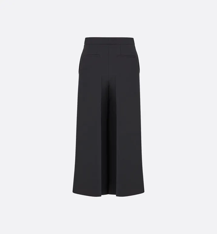 Cropped Pants • Black Wool and Silk