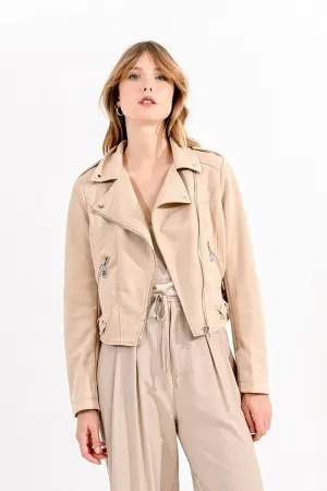 CROPPED SUEDE JACKET