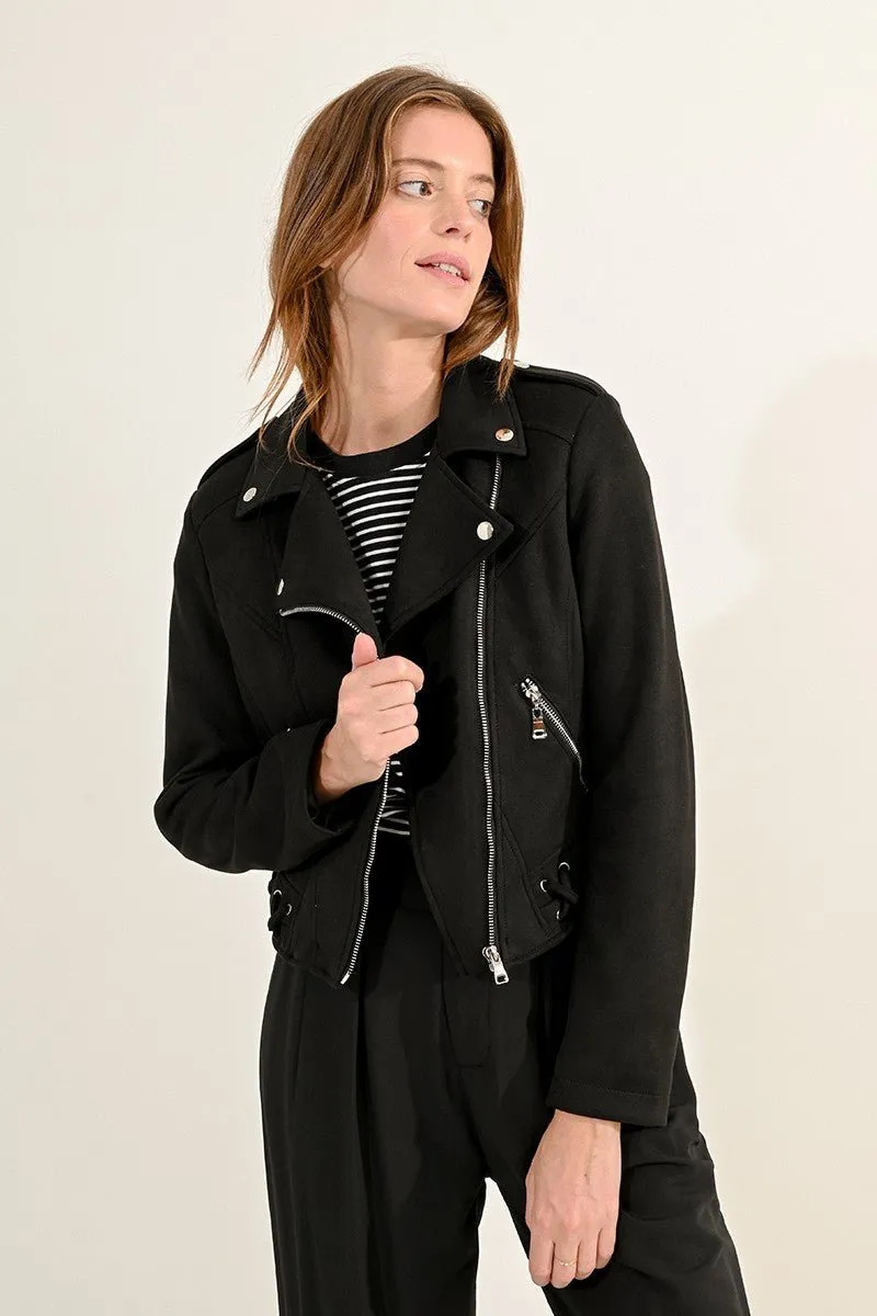CROPPED SUEDE JACKET