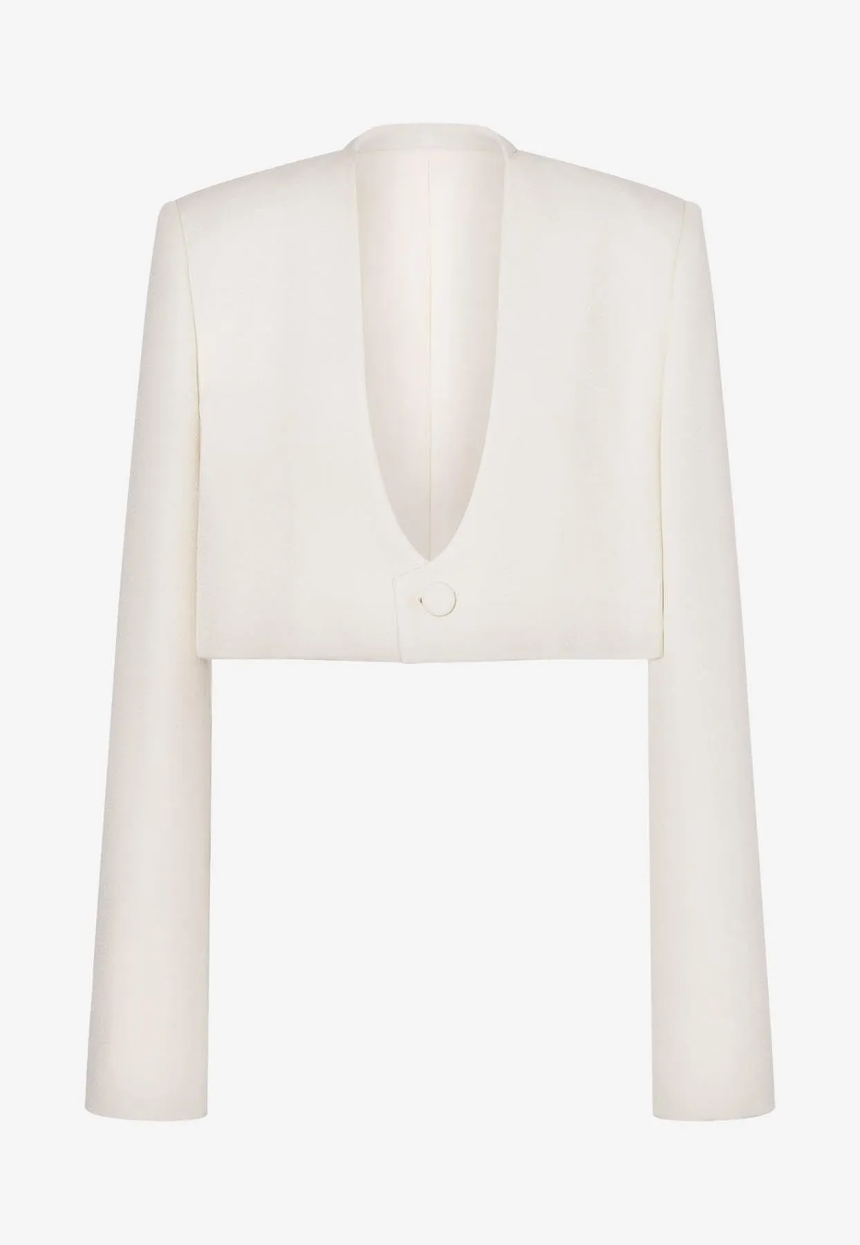 Cropped V-neck Blazer