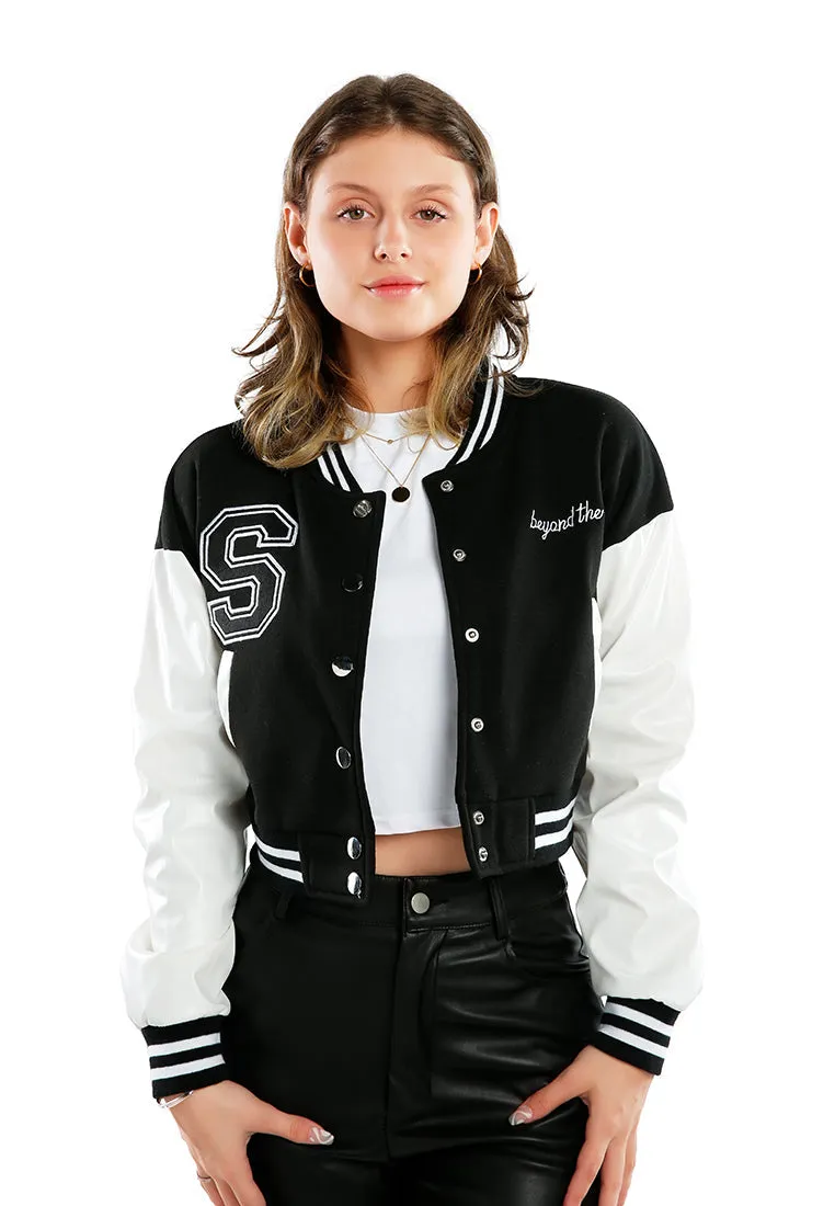 Cropped Varsity Jacket