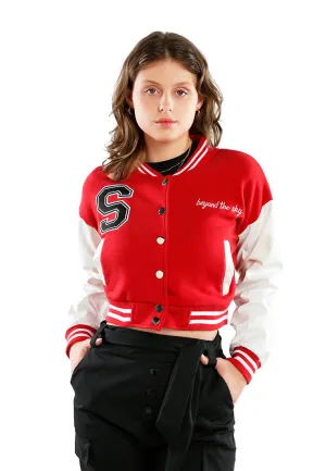 Cropped Varsity Jacket