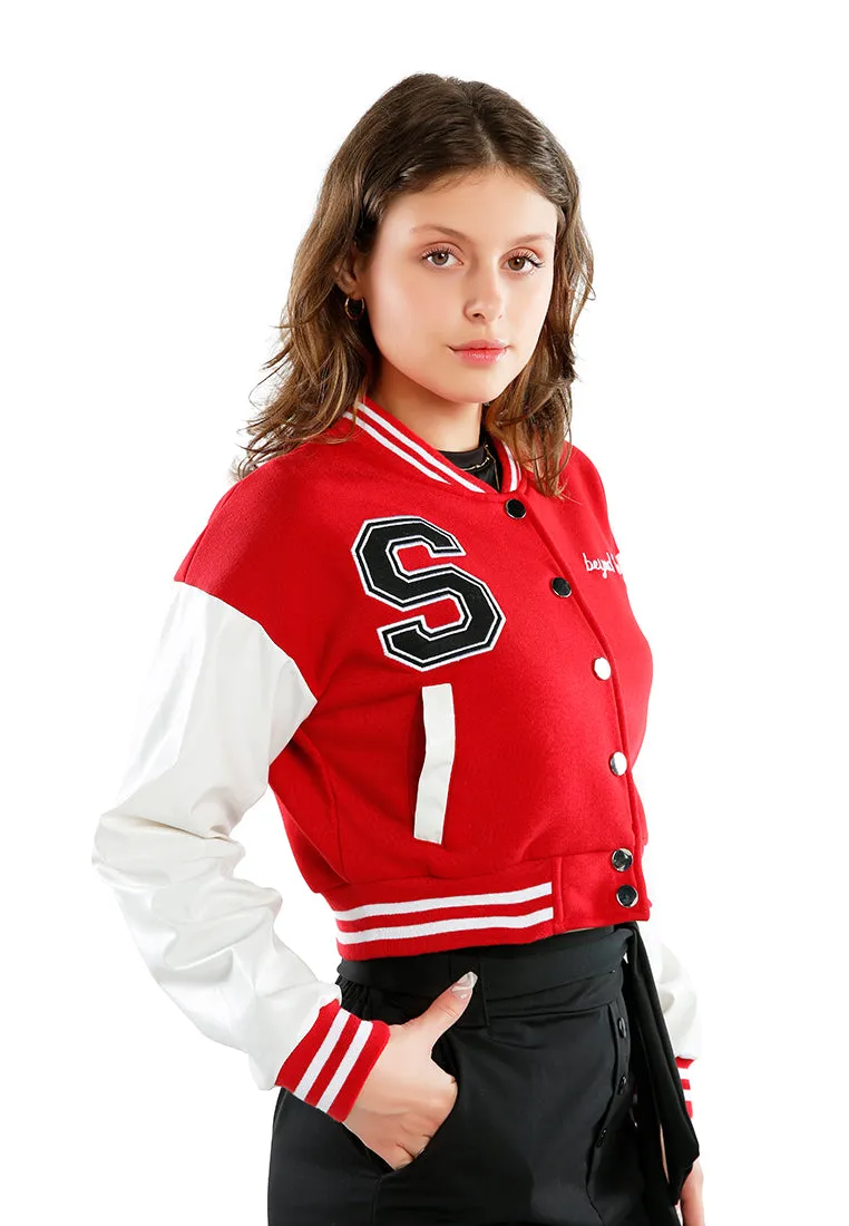 Cropped Varsity Jacket