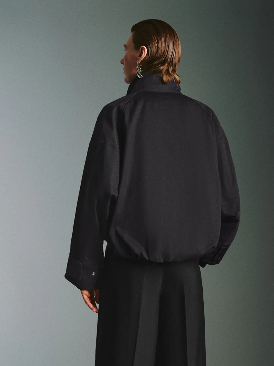 Cropped Zip Up Front Jackets