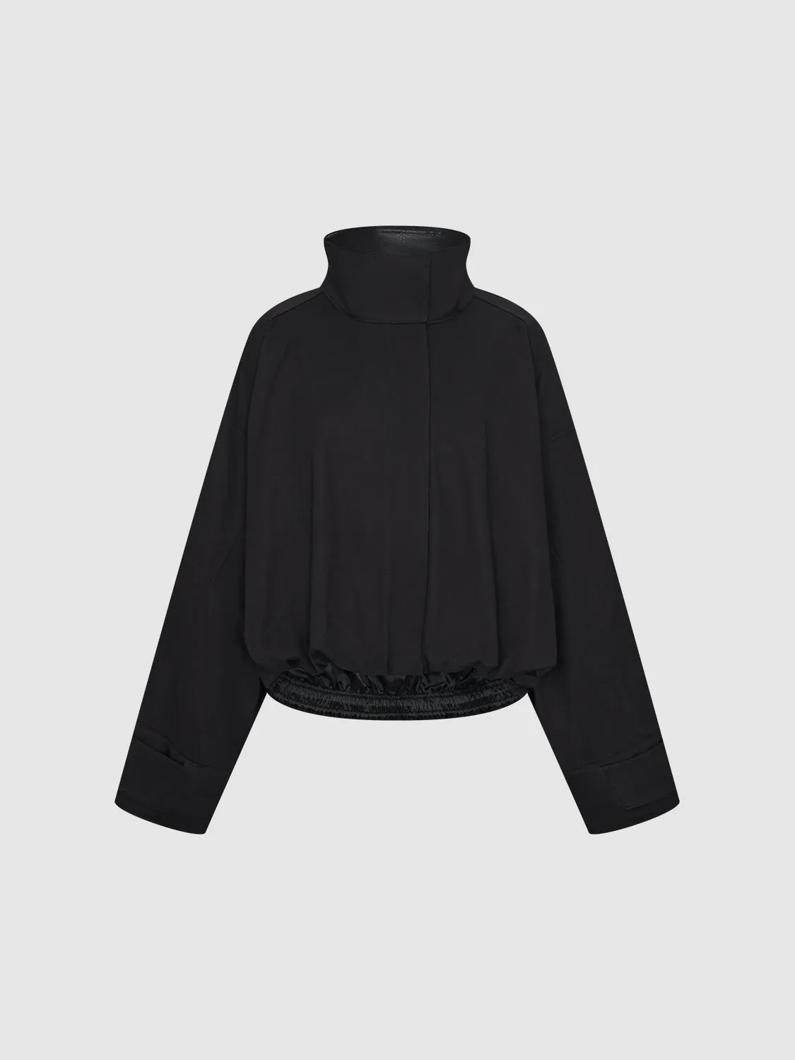 Cropped Zip Up Front Jackets