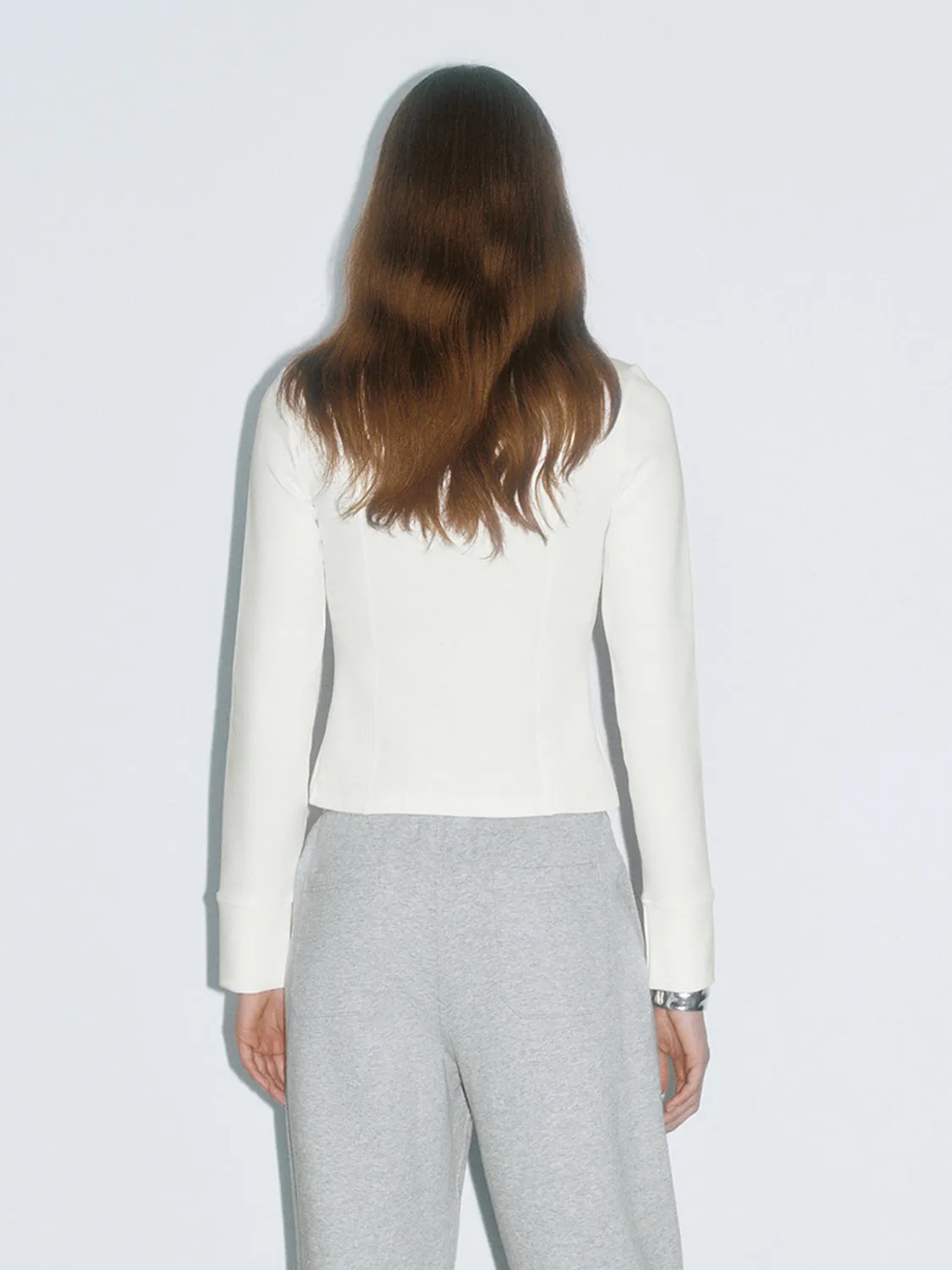 Cropped Zip Up Front Jackets
