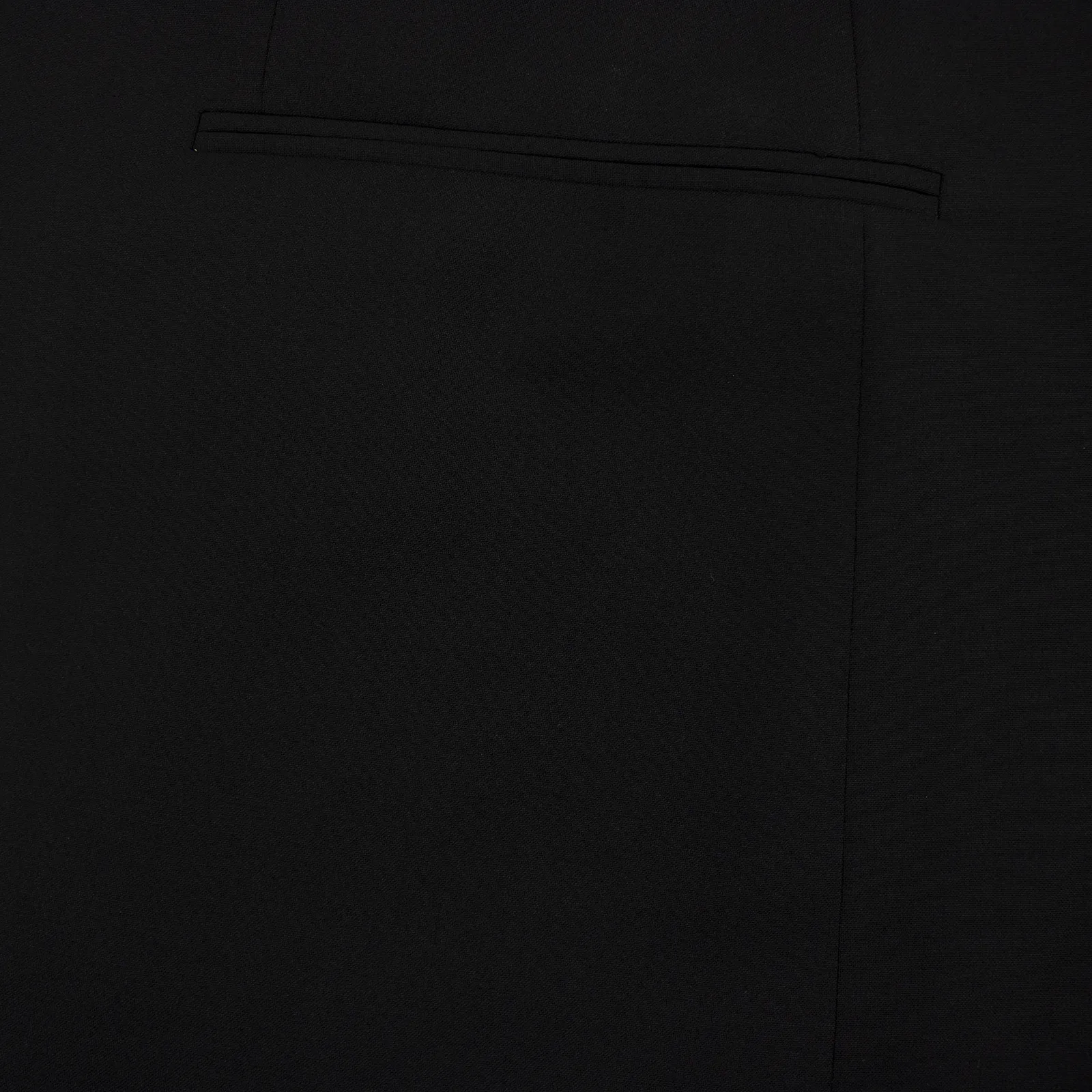 CURRENT Armani Collezioni G Line Black Wool Fresco Flat Front 2Btn Suit 44R