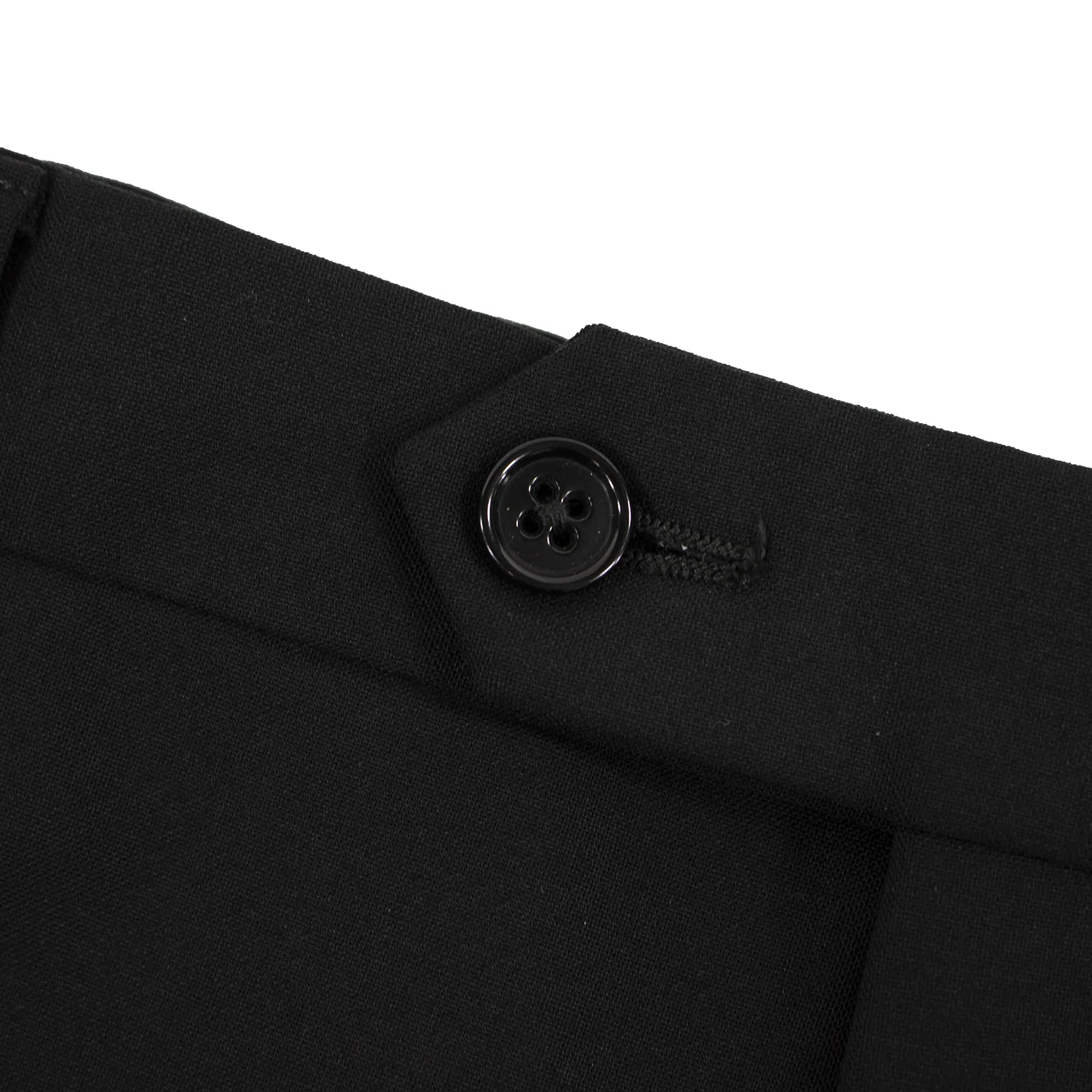 CURRENT Armani Collezioni G Line Black Wool Fresco Flat Front 2Btn Suit 44R