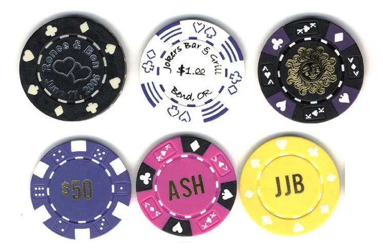 CUSTOM 11.5g 1000 x Hot Stamped Chips