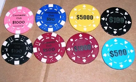 CUSTOM 11.5g 1000 x Hot Stamped Chips