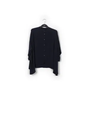 Dark blue oversized top