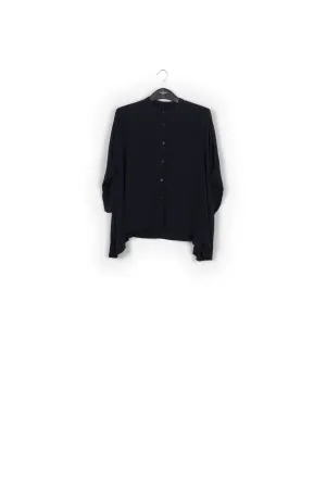 Dark blue oversized top