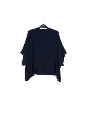 Dark blue oversized top