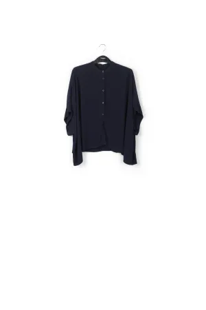 Dark blue oversized top