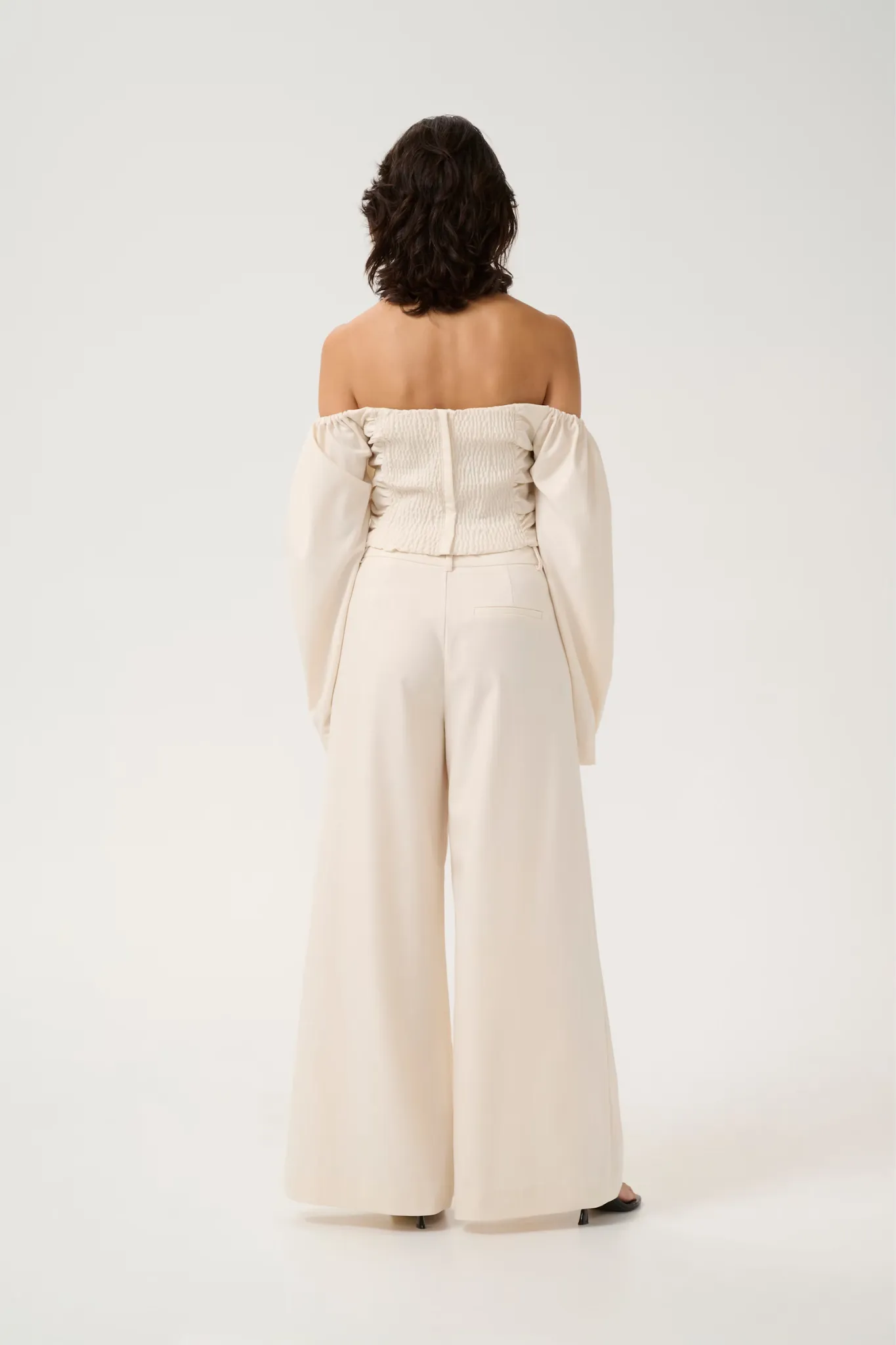 DECIA HW PANTS - OFF WHITE MELANGE