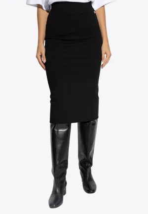 DG Logo Midi Pencil Skirt