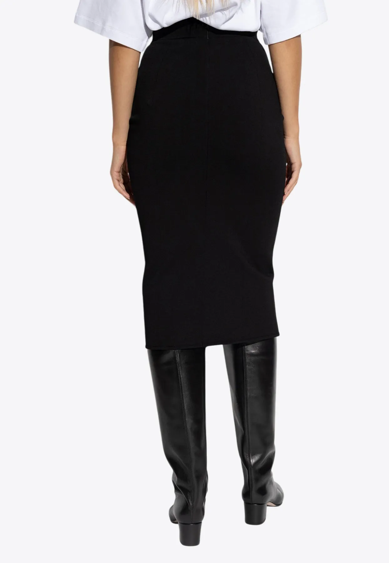 DG Logo Midi Pencil Skirt